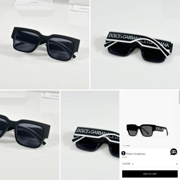 D&G 6184 BLACK SUNGLASSES